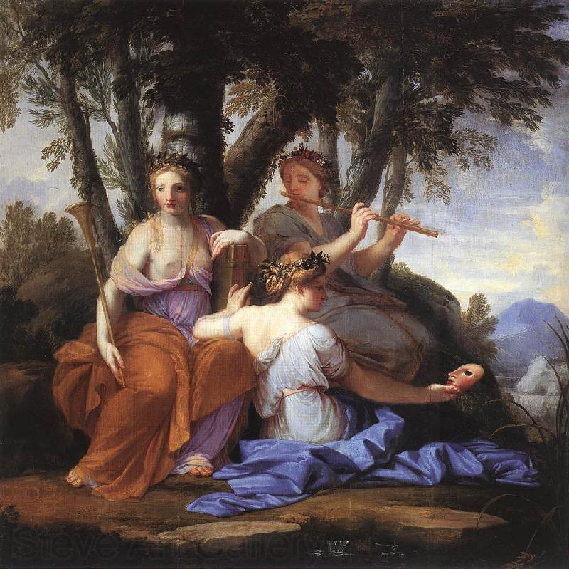 LE SUEUR, Eustache The Muses: Clio, Euterpe and Thalia Norge oil painting art